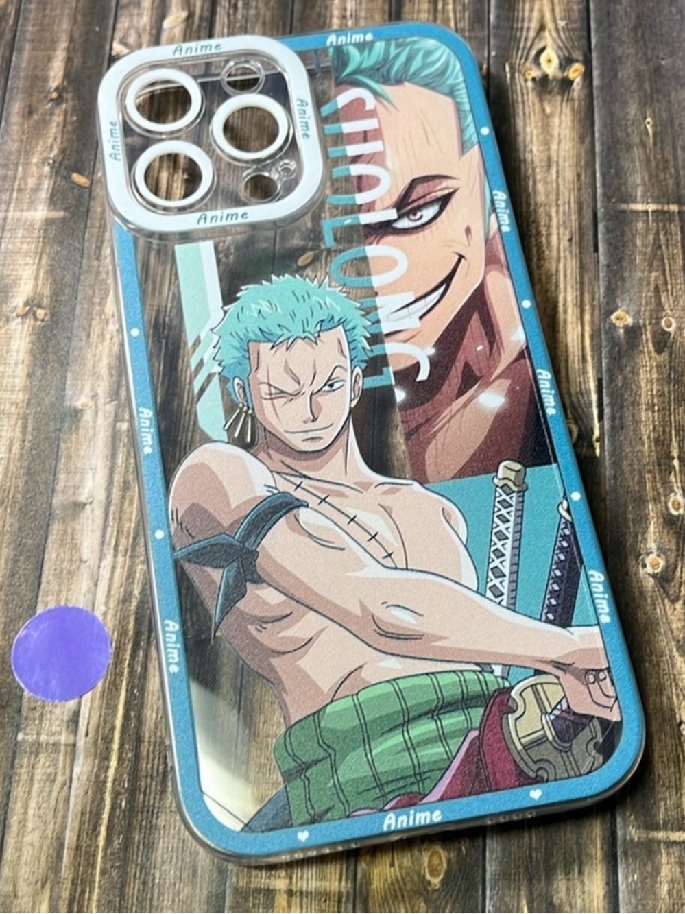 5for$10 iPhone 13 Pro Max Protective Phone Case Anime One Piece Roronoa Zoro
